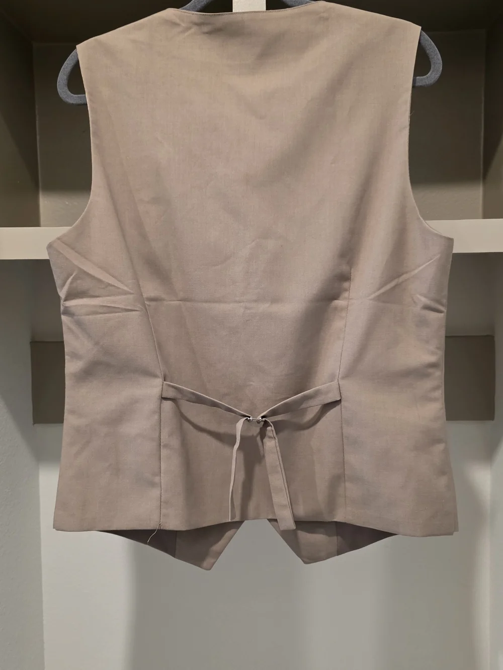 Coofandy Beige Dress Vest — Tailored Men's Satin Lined Vest